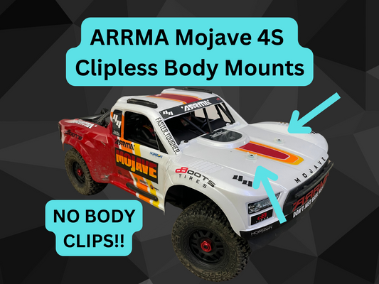 V2 Clipless Body Mounts for Arrma Mojave 4S