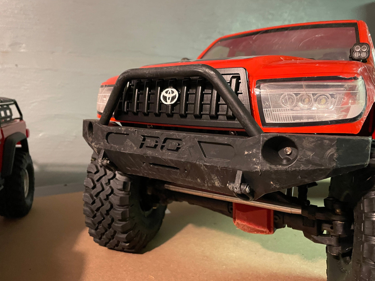Honcho Older Toyota Style Front Grill - Updated w/ Logo Spot! - Unpainted for SCX6