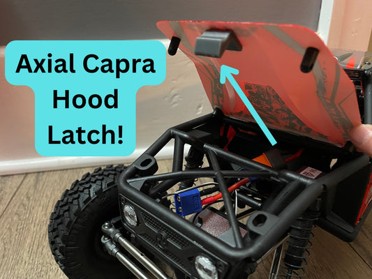 Clipless Hood Latch for 1/10 Capra