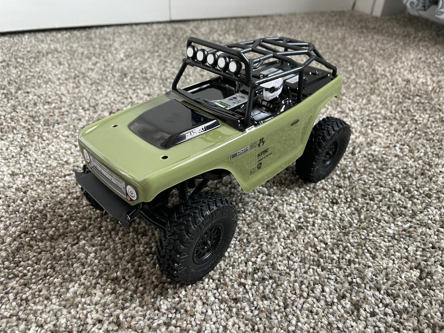 Clipless Hood Latch for SCX24 - Fits Bronco, JLU, Gladiator, Power Wagon, OR C10 and Deadbolt