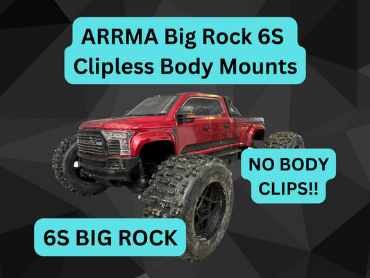 Clipless Body Mounts for Arrma Big Rock 6S