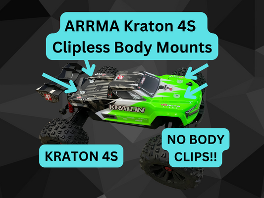 Clipless Body Mounts for Arrma Kraton 4S