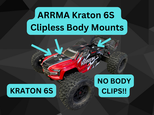 Clipless Body Mounts for Arrma Kraton 6S