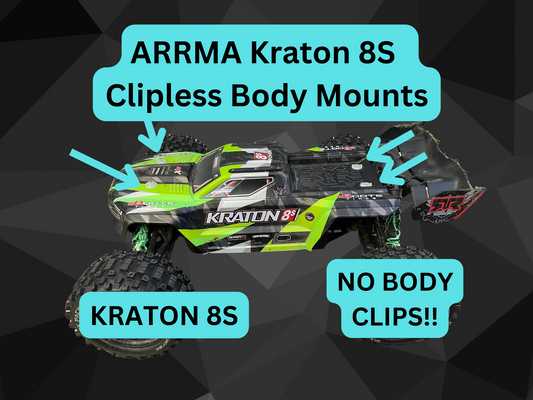 Clipless Body Mounts for Arrma Kraton 8S/EXB