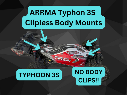 Clipless Body Mounts for Arrma Typhon 3S