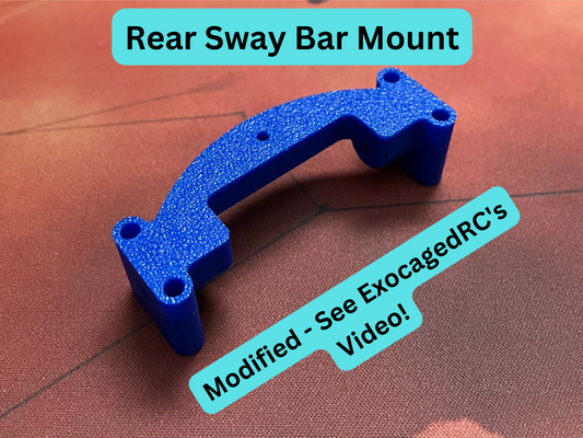 SCX10.3 Rear Sway Bar Mount for Clipless Latch