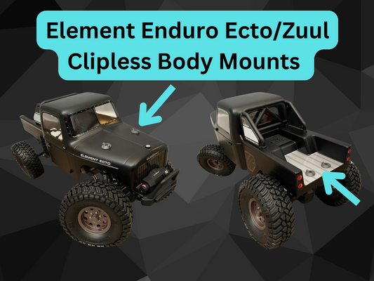 Clipless Body Mounts for Element Enduro Ecto/Zuul