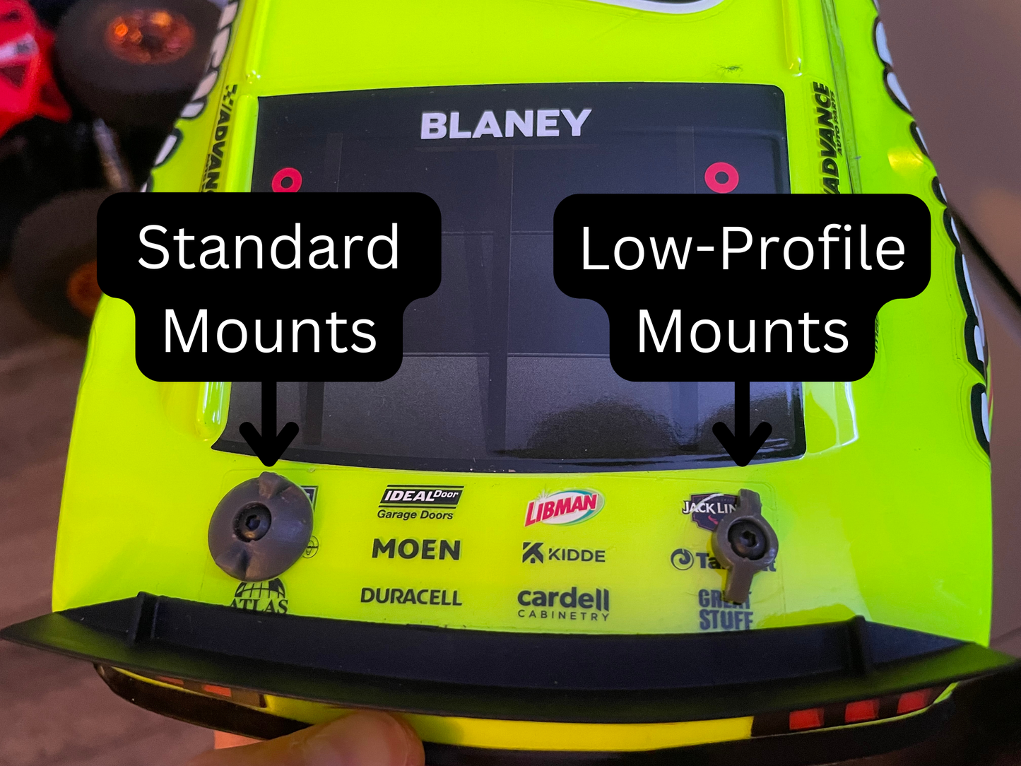 Clipless Body Mounts for Losi NASCAR