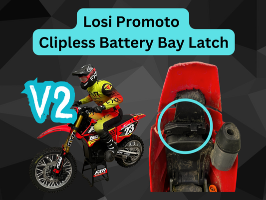 Clipless Battery Bay Latch for Losi Promoto (V2)