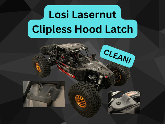 Clipless Hood Latch for Lasernut